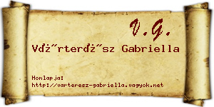 Várterész Gabriella névjegykártya