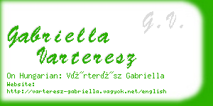 gabriella varteresz business card